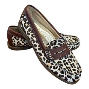 Sperry Topsider animal print loafer, size 7
